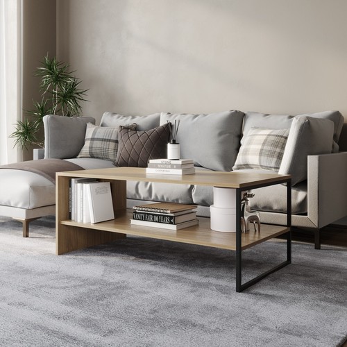 100cm wooden coffee table - coffee,