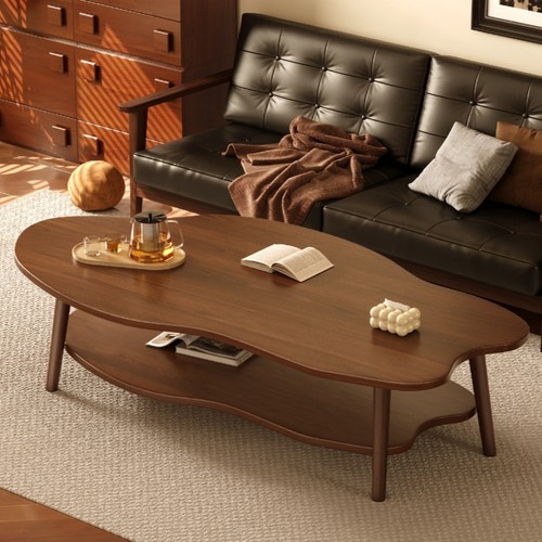 Modern irregular wooden coffee - modern,