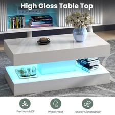 High Gloss LED Coffee Table