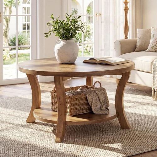 Modern solid wood round - modern,