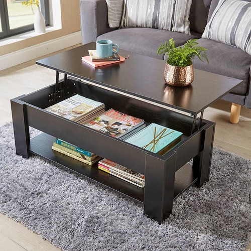 Lift coffee table with - up,