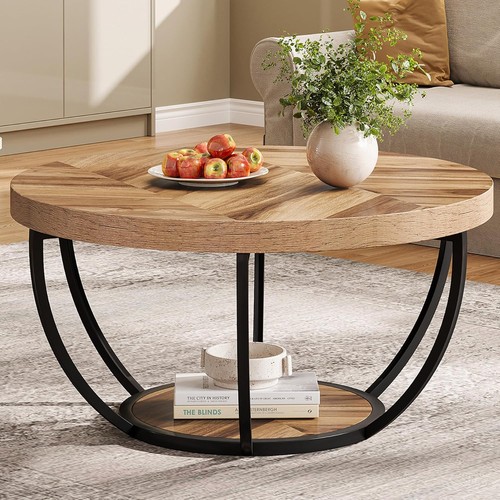 Round coffee table tier - round,