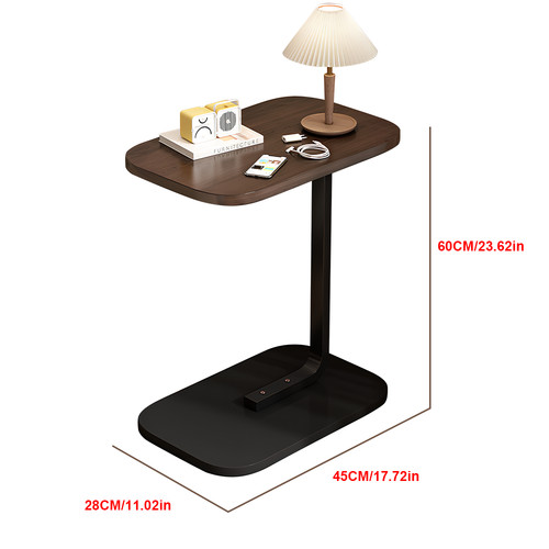 Shaped compact sofa side end - c-shaped,