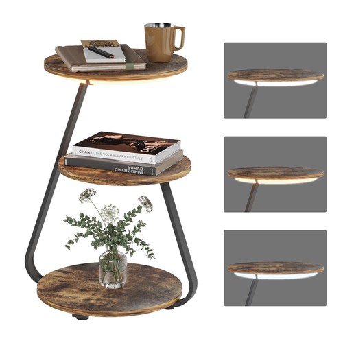Tier sofa side table - 3-tier,