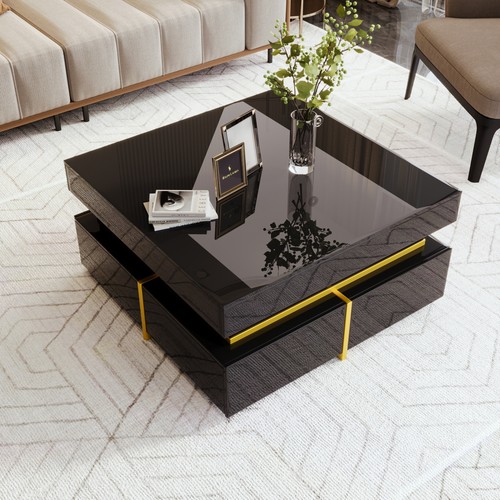 Modern high gloss black side - high,