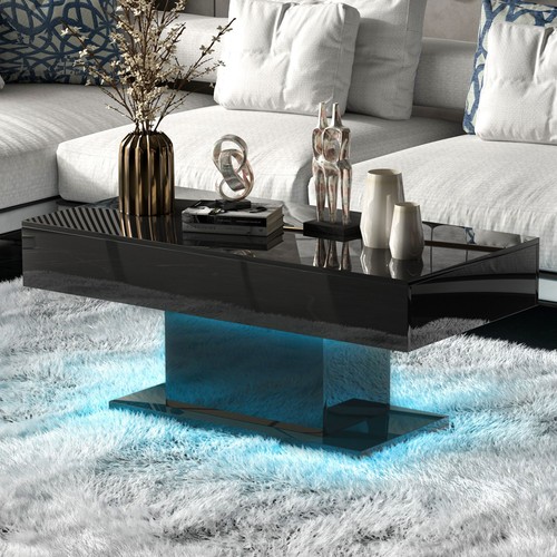 High gloss led coffee table - led,