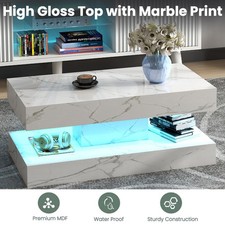 High Gloss LED Coffee Table