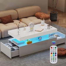 High Gloss LED Coffee Table